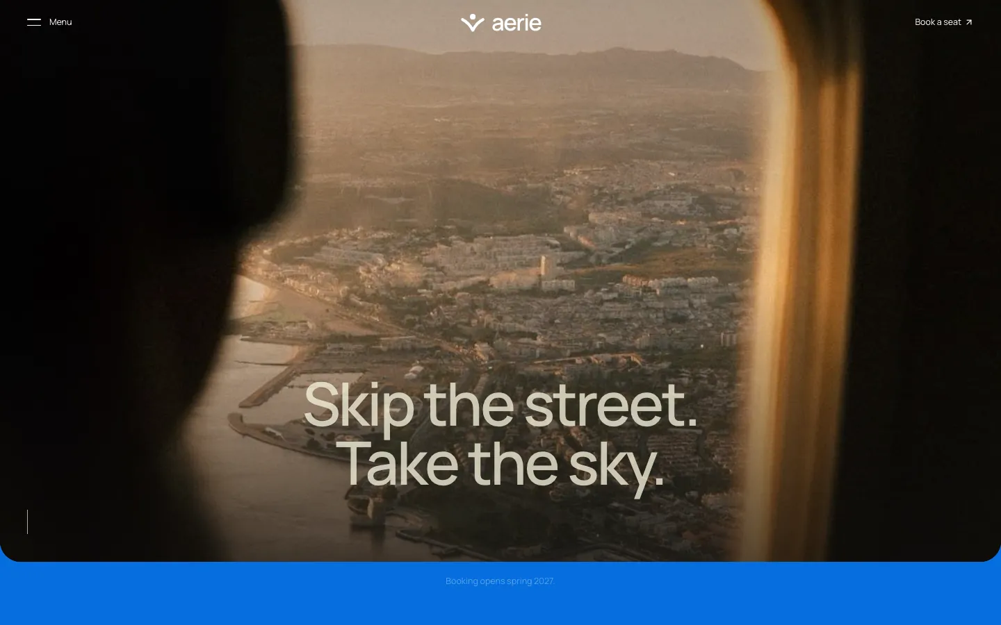 Aerie — Electric Air Taxi — home page