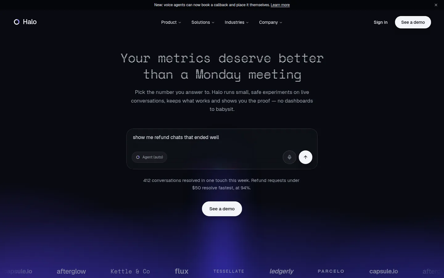 Halo Support — home page