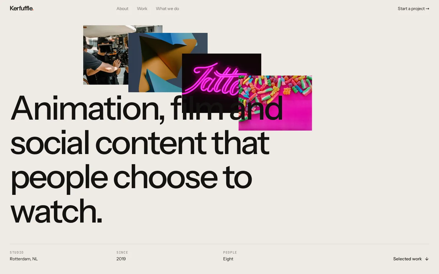 Kerfuffle Studio — home page