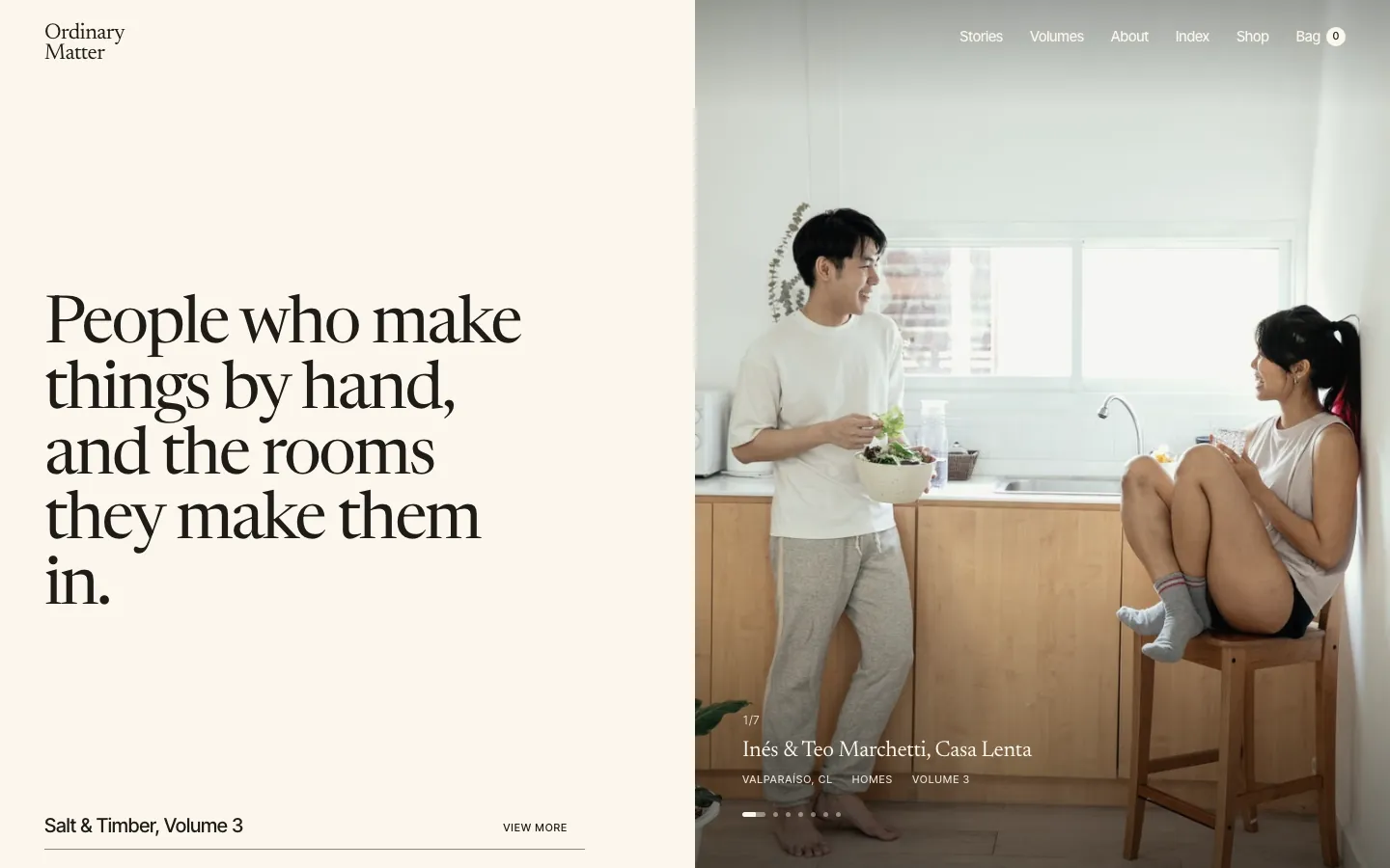 Ordinary Matter — Editorial Publication — home page