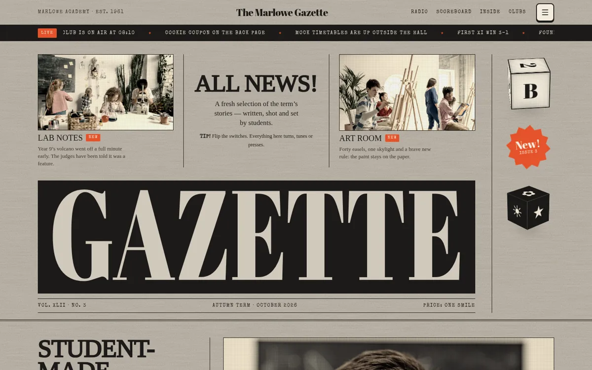 Marlowe Gazette — home page