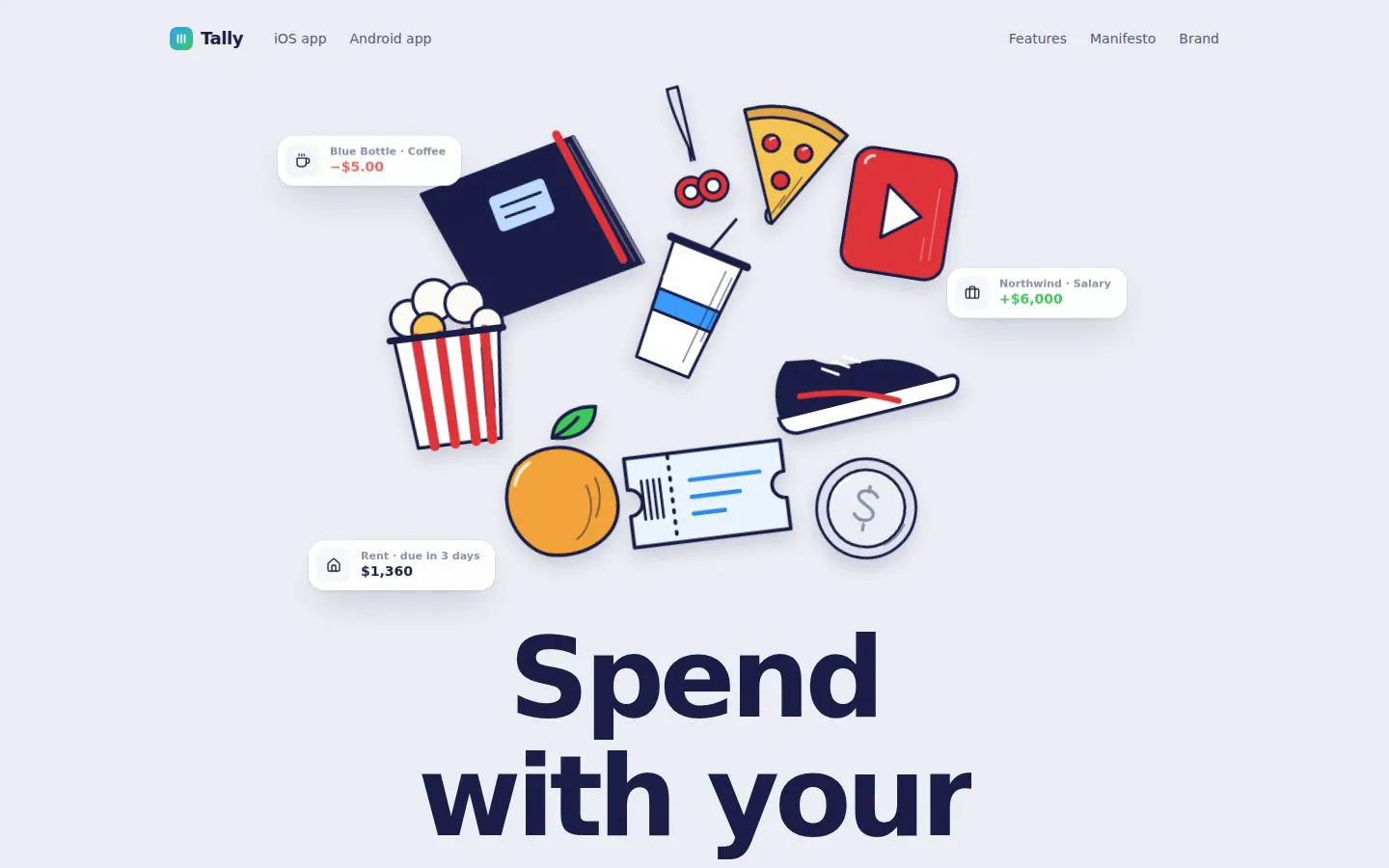 Tally — home page